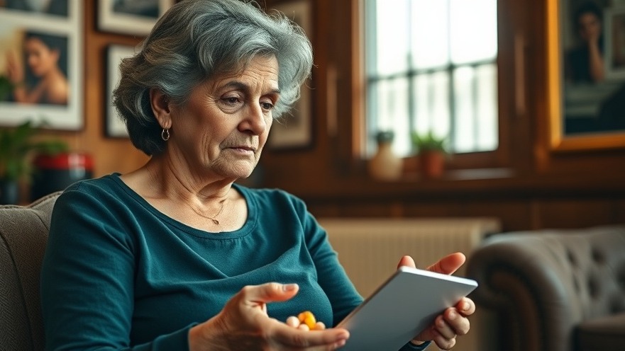 Thoughtful middle-aged woman discussing natural sleep remedies for older adults in a warm wooden room.