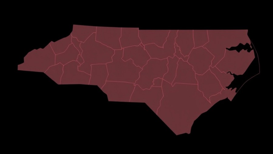 North Carolina redistricting congressional map changes on a black background