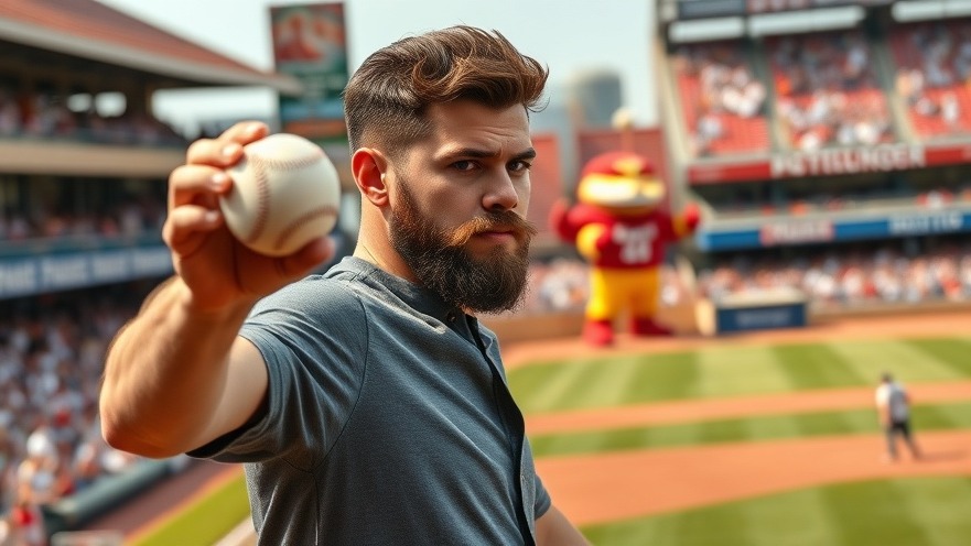 Bearded young athlete in action, showcasing impact of athlete ownership in sports.