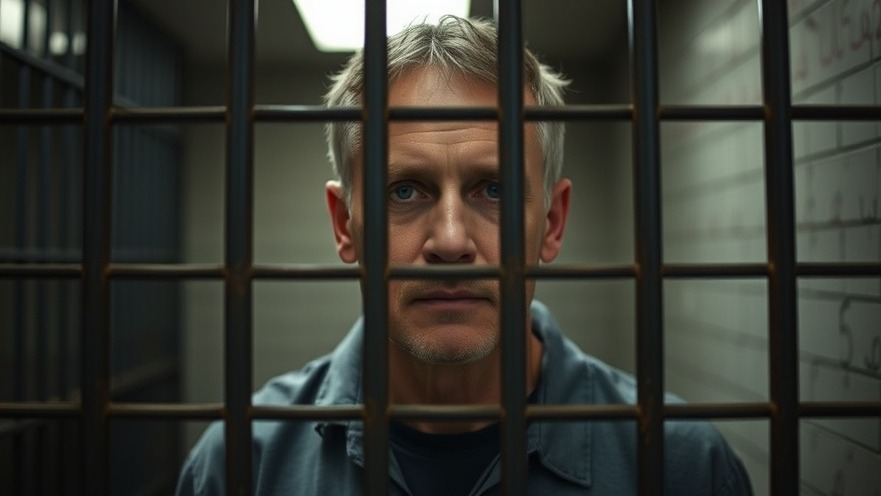 Middle-aged white male in prison, focusing on wrongful convictions in Texas.