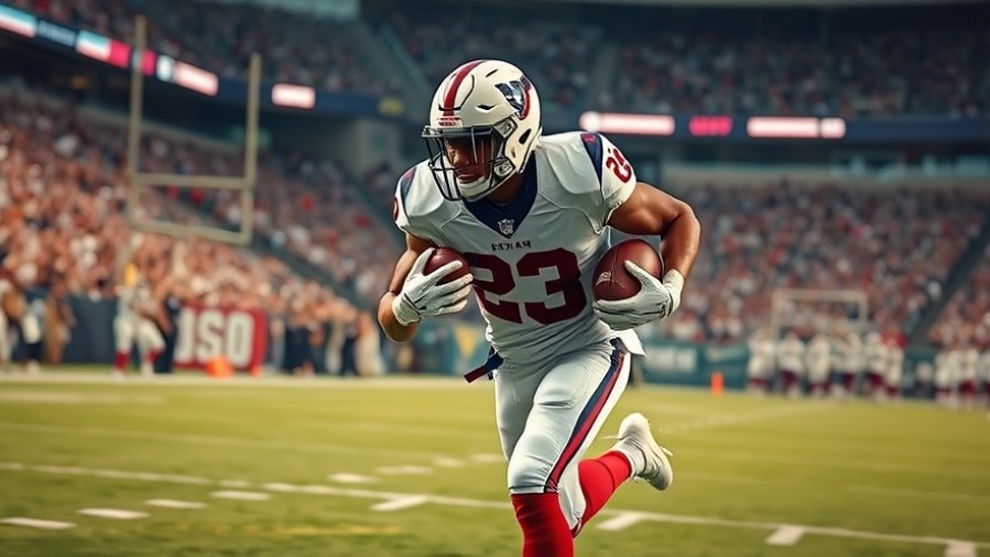 Texans comeback: Davis Mills scoring a touchdown in vibrant stadium action.