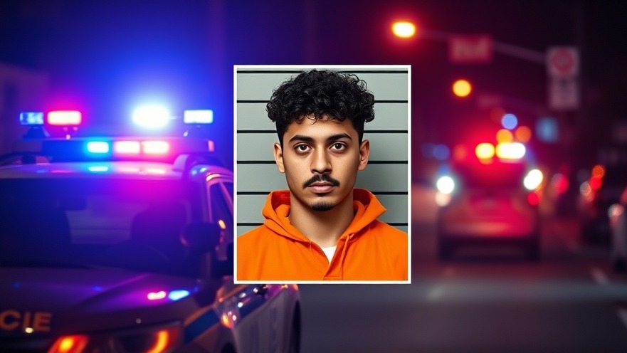 Harris County crime news: constable vehicle with flashing lights at night.