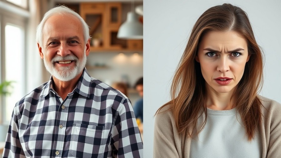 Contrasting emotions of caregiver violence and child safety awareness in a split image.