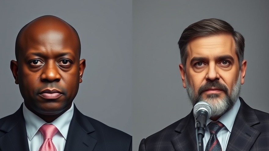Contrasting portraits of men in suits, relevant to police reform USA and NYC politics.