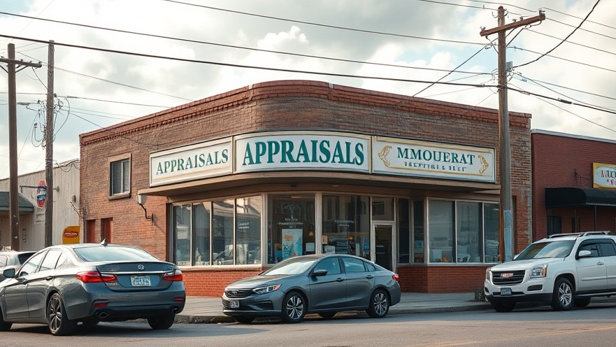 Vintage suburban business building near Green Line transit project, showcasing community engagement.
