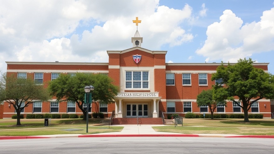 Texas high school showcasing the impact of education reform and school choice.