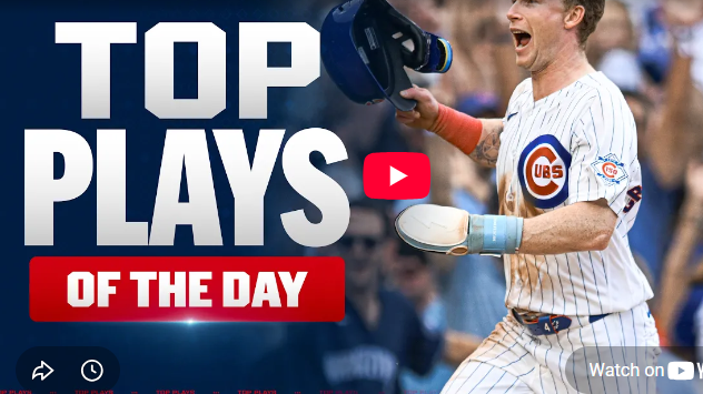 MLB highlights August 2023 with excited player.