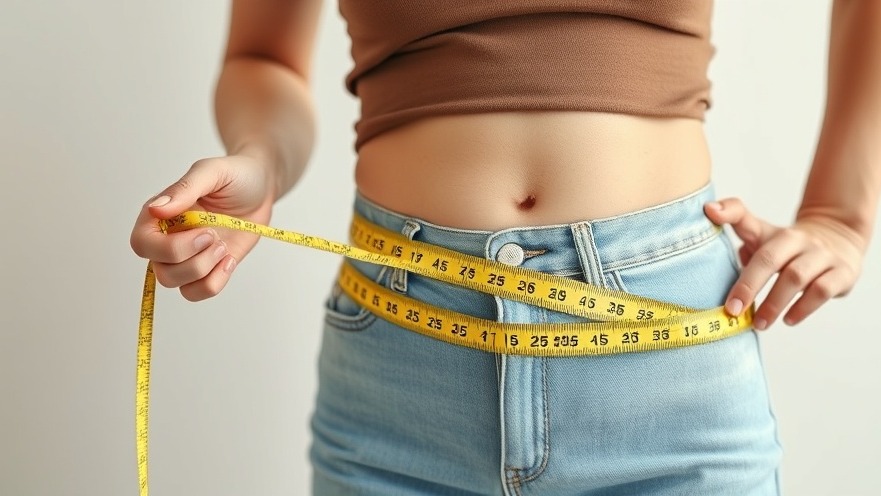 Senior woman promoting healthy lifestyle habits with measuring tape for holistic wellness.