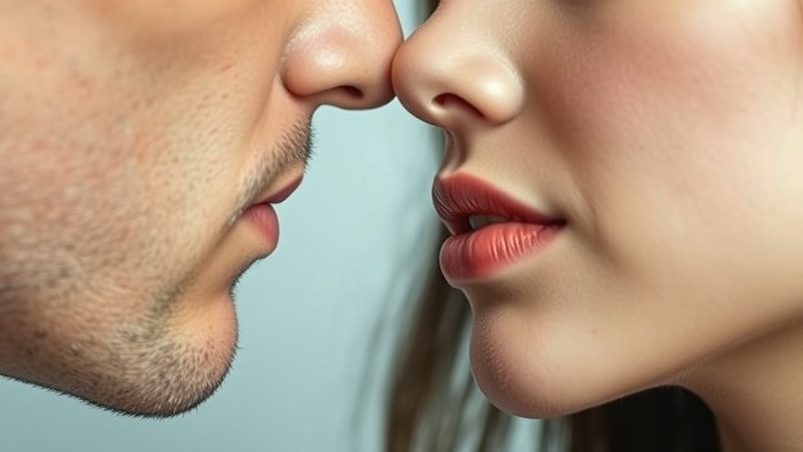 Couple's gentle expressions showcasing emotional wellness in a healthy lifestyle.