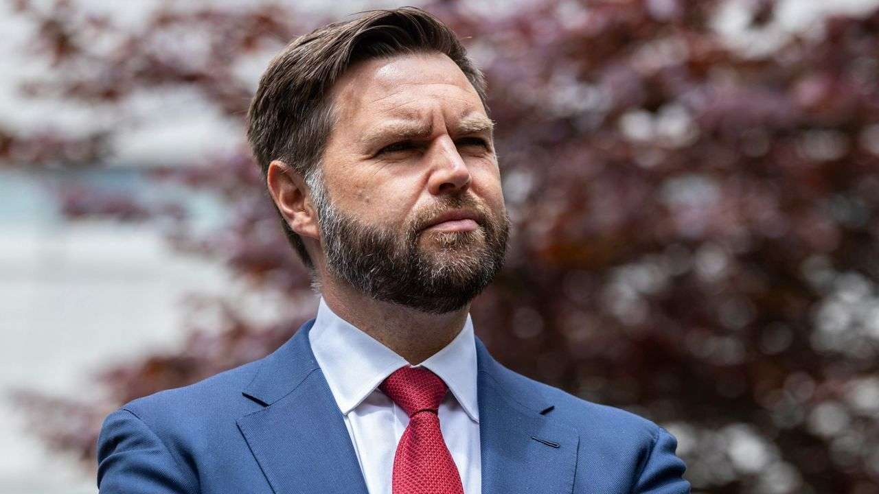 JD Vance Eliminate Fraud live discussion image with serious speaker.