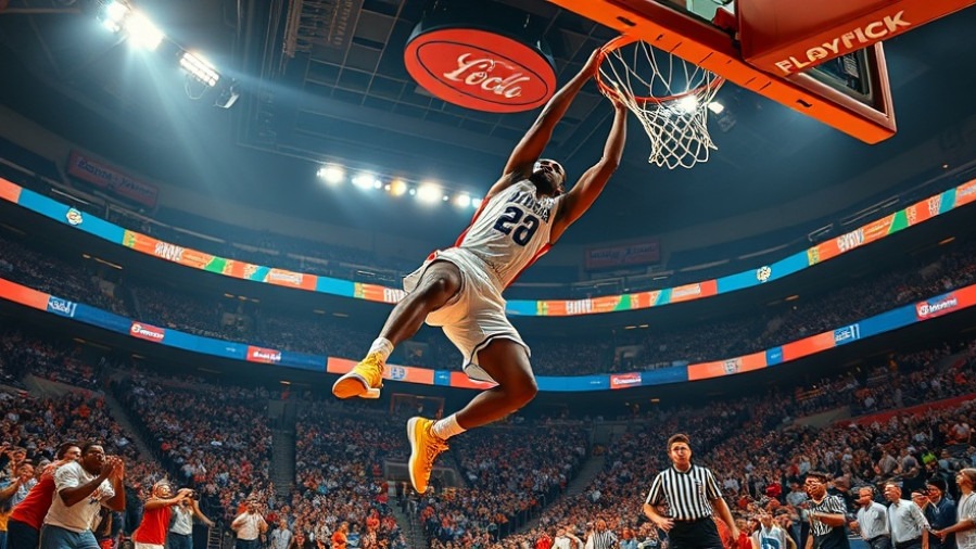 Dallas Mavericks player slam dunk, capturing top NBA moments in vivid colors.