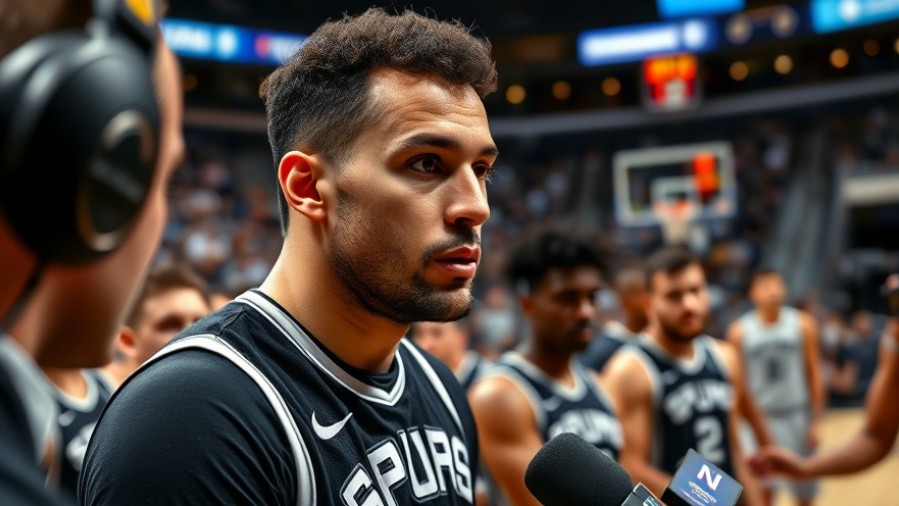 SPURS player discusses teamwork in basketball strategies at press conference.