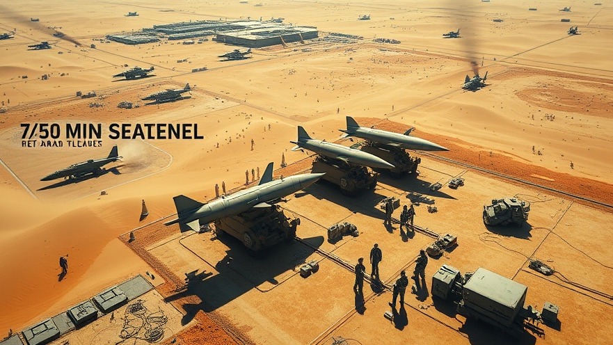 Aerial view of a missile facility showcasing U.S. foreign policy sanctions on Iran's missile technology.
