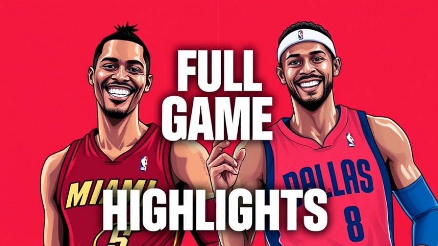 Dynamic illustration of Miami Heat and Dallas Mavericks players, NBA season review highlights.