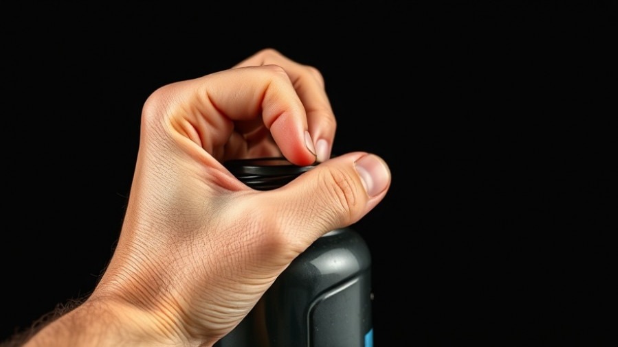 Senior using joint health exercises to open a jar, highlighting strength and mobility.