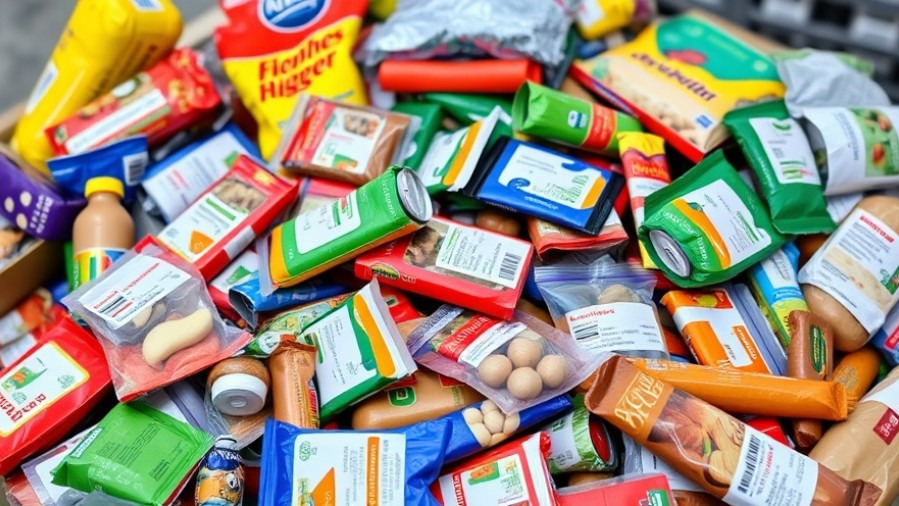 Chickasha community program food donations: vibrant non-perishable items supporting local initiatives.