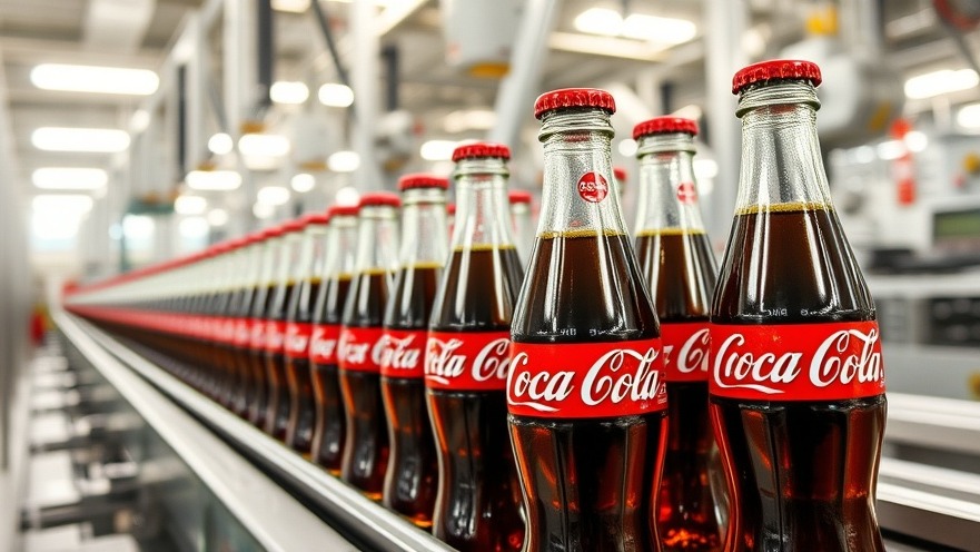 Coca Cola bottling plant showcasing sustainable packaging trends in the beverage industry.