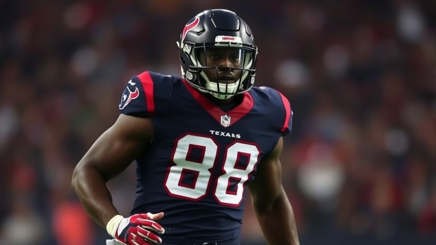 Big black Houston Texans football player showcasing mental resilience in football.