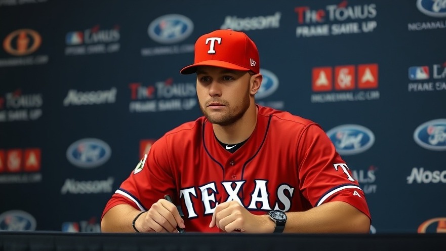Mackenzie Gore reflects on pitching performance at a Texas press conference.