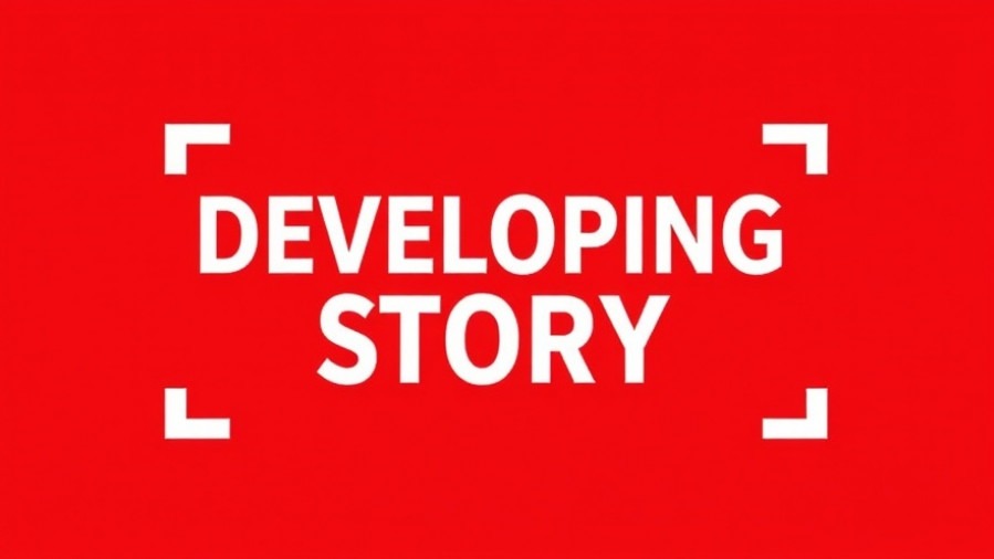 Bold red graphic for developing story on Harris County news homicide investigation.