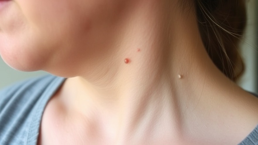 DIY skin tag removal: Skin tags around the neck in need of effective remedies.