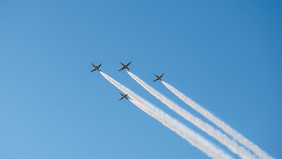 Planes leaving contrails illustrate the public health concerns linked to environmental health.