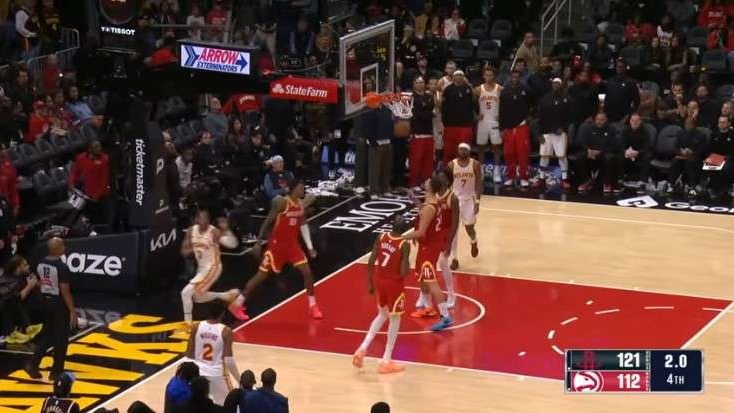 Houston Rockets game promotional poster showing intense player matchup.