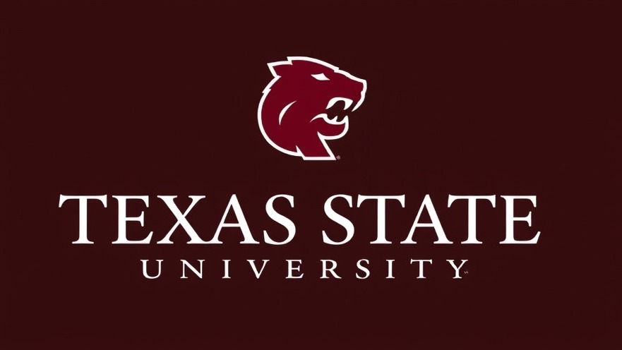 Texas State University logo representing academic freedom in Texas.