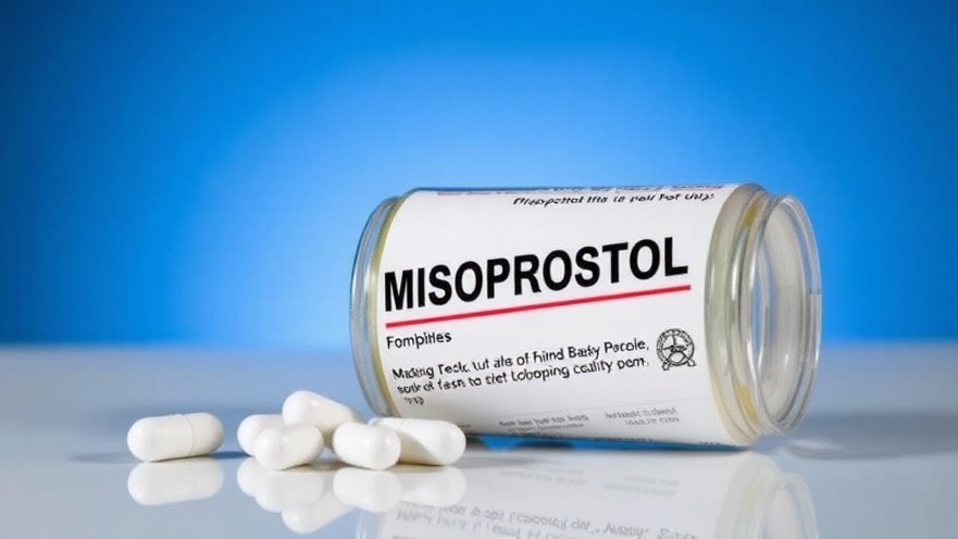 Misoprostol pill bottle highlighting its impact on pregnancy complications in Louisiana