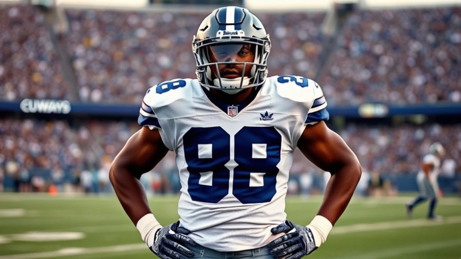 Black Dallas Cowboys #88 player showcasing NFL performance among star wide receivers.