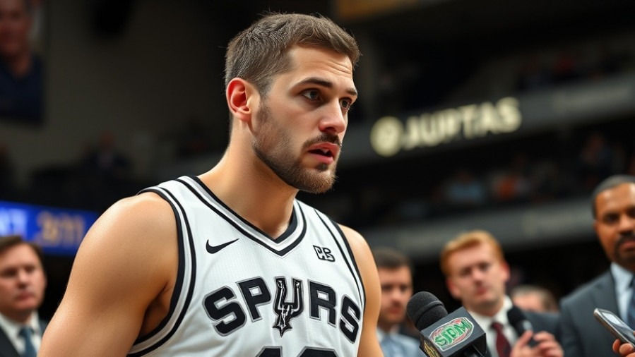 Spurs player discussing NBA road challenges, showcasing team chemistry and overcoming adversity.