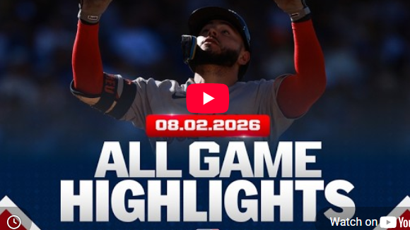 Unforgettable Baseball Moments on August 2, player celebrating.