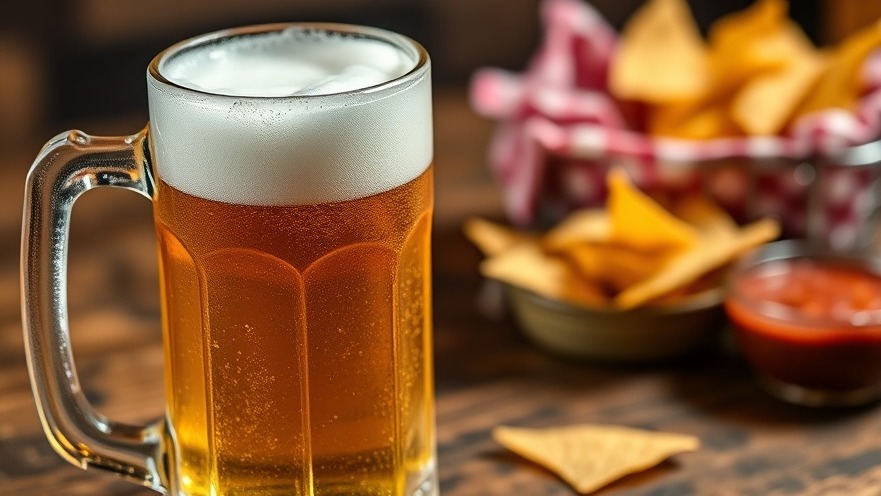 Frosted beer mug with salted rim, showcasing Twang Brands' foodservice division sale.