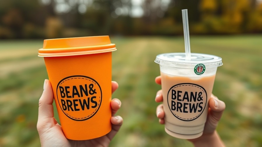 Enjoying local coffee shops in San Antonio dining with Beans & Brews cups.