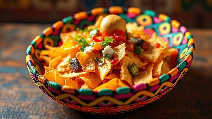 Vibrant Mexican sombrero filled with nachos, showcasing Globe Life Field cuisine trends for the Rangers 2026 season menu.