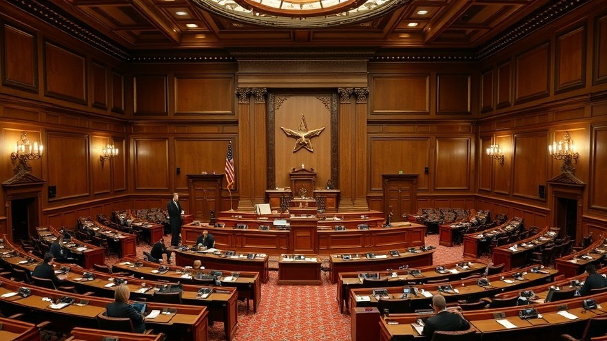 Texas Senate chambers discussing Texas marriage laws and child welfare Texas.
