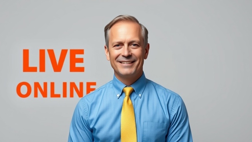 Confident man promotes healthy living in Houston with online wellness discussion.