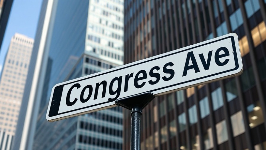 Congress Ave street sign with skyscrapers in Austin, reflecting winter storm response efforts.