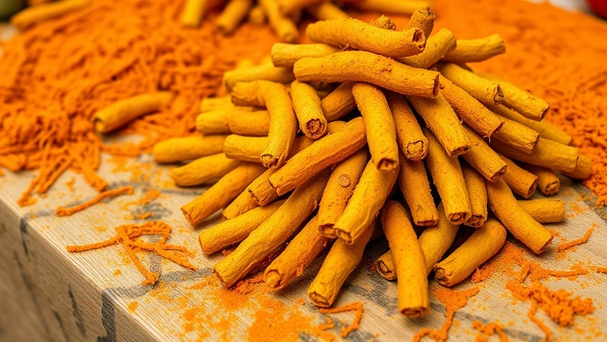 Turmeric pile on table showcasing natural remedies for inflammation.