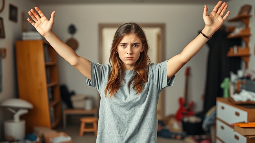 Frustrated teenage babysitter amid mess, highlighting babysitting expectations.