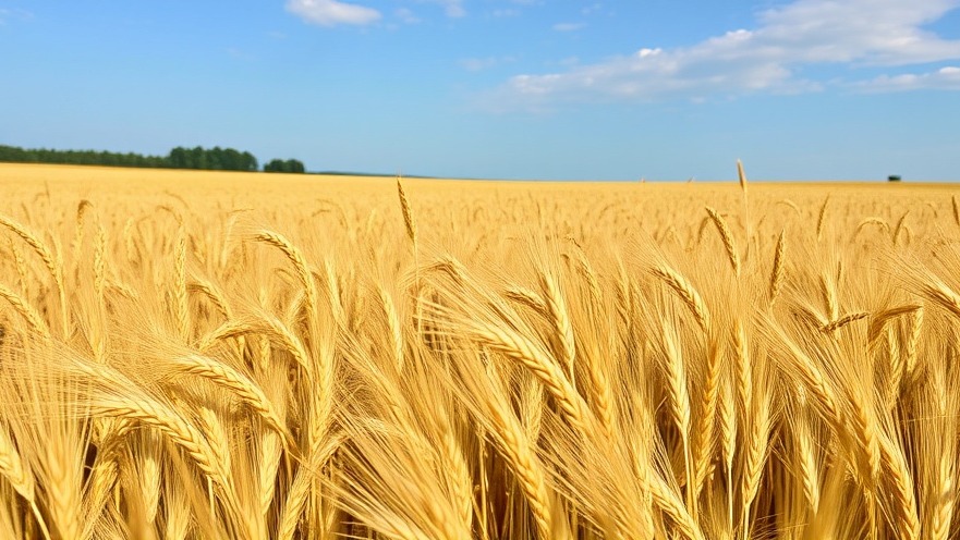 Wheat field symbolizing whole grains for better gut health and mineral absorption.