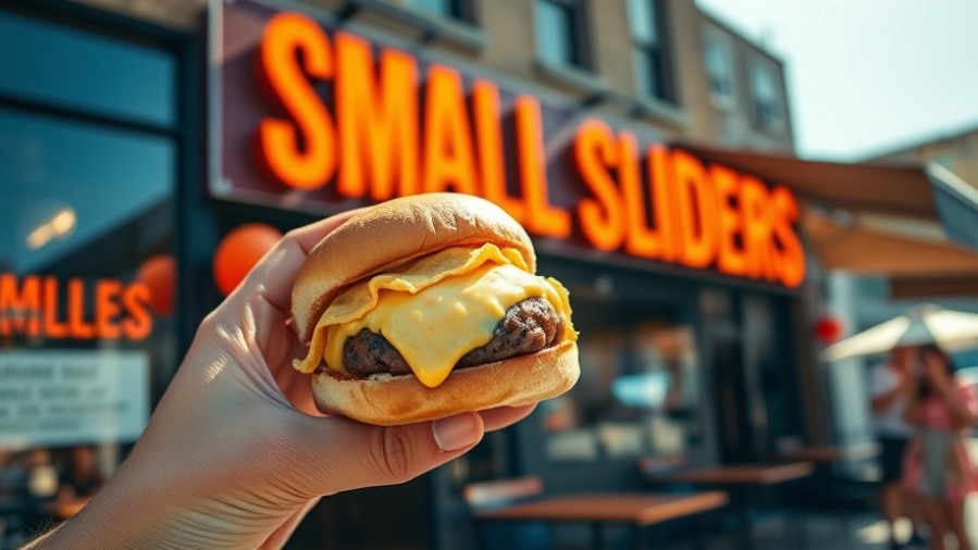 Cheesy slider in San Antonio restaurant, showcasing vibrant San Antonio food festivals.