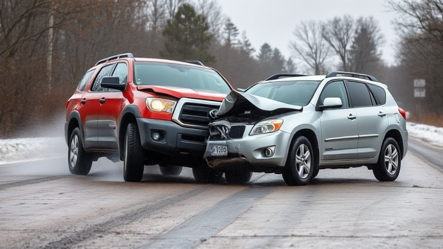 Head-on vehicle collision highlighting San Antonio traffic safety and intoxicated driving awareness.