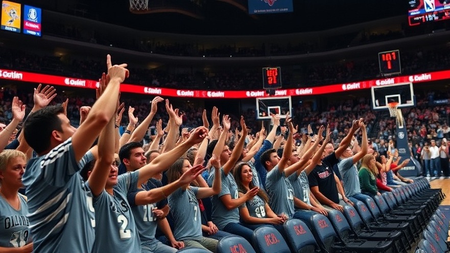 Cheering fans at a Dallas Mavericks game, capturing the excitement of Dallas sports news.