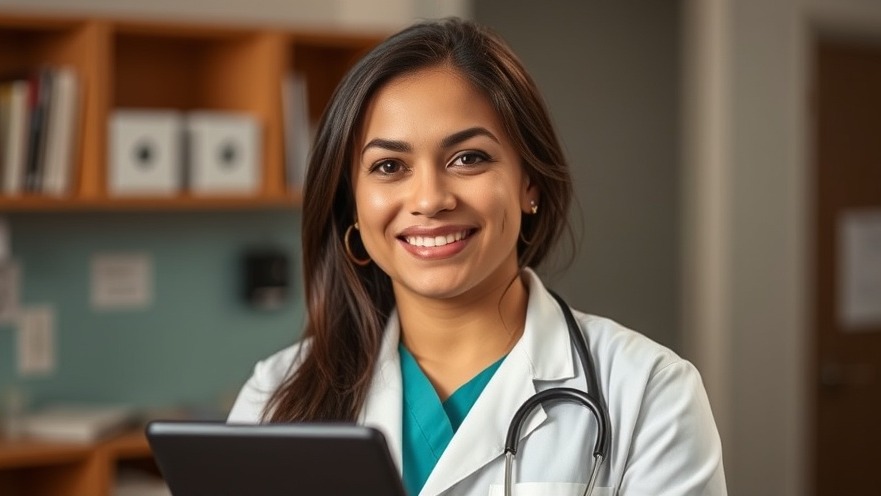 Hispanic female doctor discussing Texas politics news and Latino voter trends