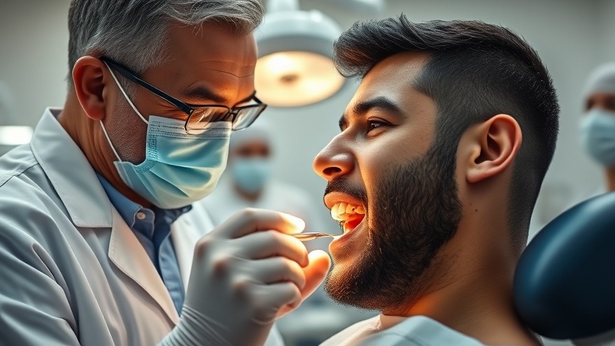 Senior dentist consulting on dental coverage for adults in a clean, professional setting.