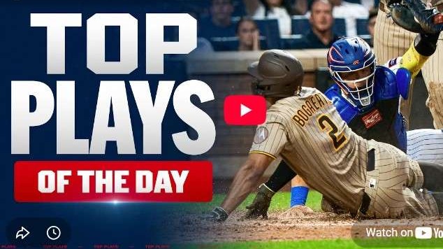 Mets outfielders throw out runners in top play highlight.