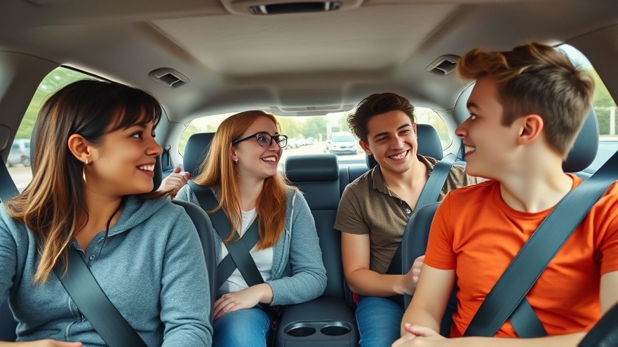 Teen seatbelt safety in action with Texas driving habits highlighted.