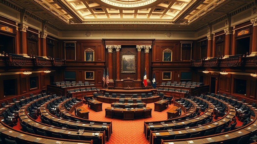 Texas Senate chamber discussing flood preparedness and disaster management.