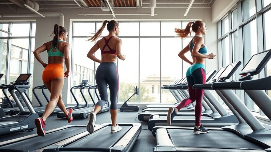 Dynamic athletic females exercising in a modern gym, showcasing healthy lifestyle habits.